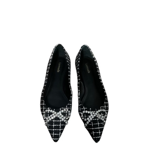 Larroude plaid bow Flats - Picture 2 of 5